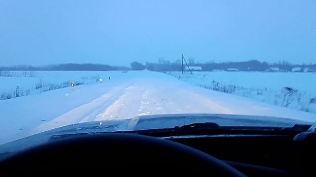 Снегопад в Курской области 19.02.2026