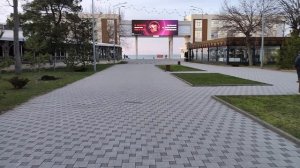 Анапа. Вечерняя улица Горького и пляж у Белой Шляпы после шторма! 20 февраля 2026.