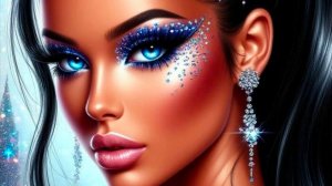 Моя версия новогоднего макияжа! 1 часть! (С большой задержкой)