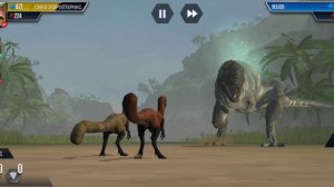 Прошёл схватку фонарей за велоцираптора в игре jurassic world the gaim.