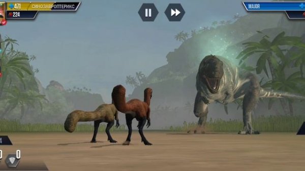 Прошёл схватку фонарей за велоцираптора в игре jurassic world the gaim.