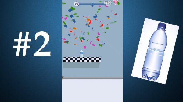 Android Gameplay: Bottle Flip 3D WALKTHROUGH Прохождение Part 2 (LEVEL 26-36)