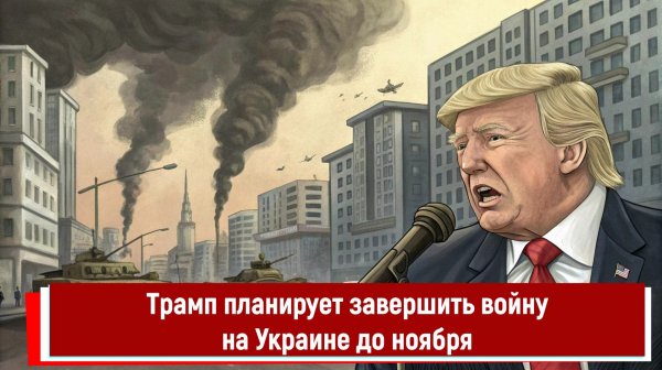 Трамп планирует завершить войну на Украине до ноября
