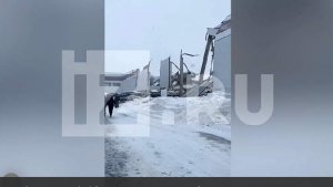 Губернатор Липецкой области назвал возможной причиной обвала крыши цеха снег
