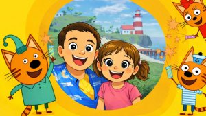 ТРИ КОТА помогают ОТЕЛЮ у ОВЕЧЕК найти КЛЮЧИ! Новая серия в РОБЛОКС! ПАПА и дочка ВИКА ищут КЛЮЧИ!