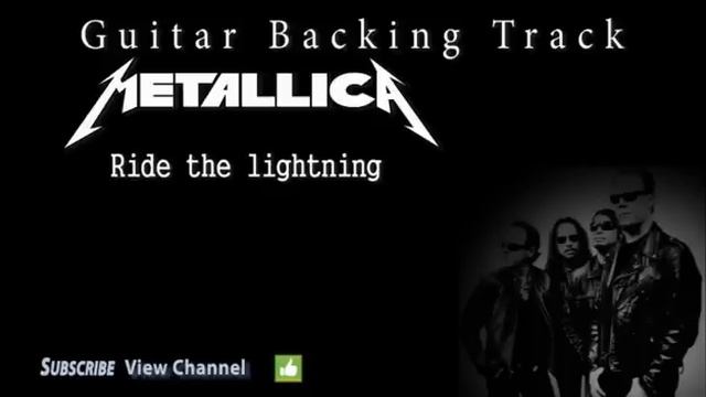 Metallica Ride The Lightning Guitar Minus.
