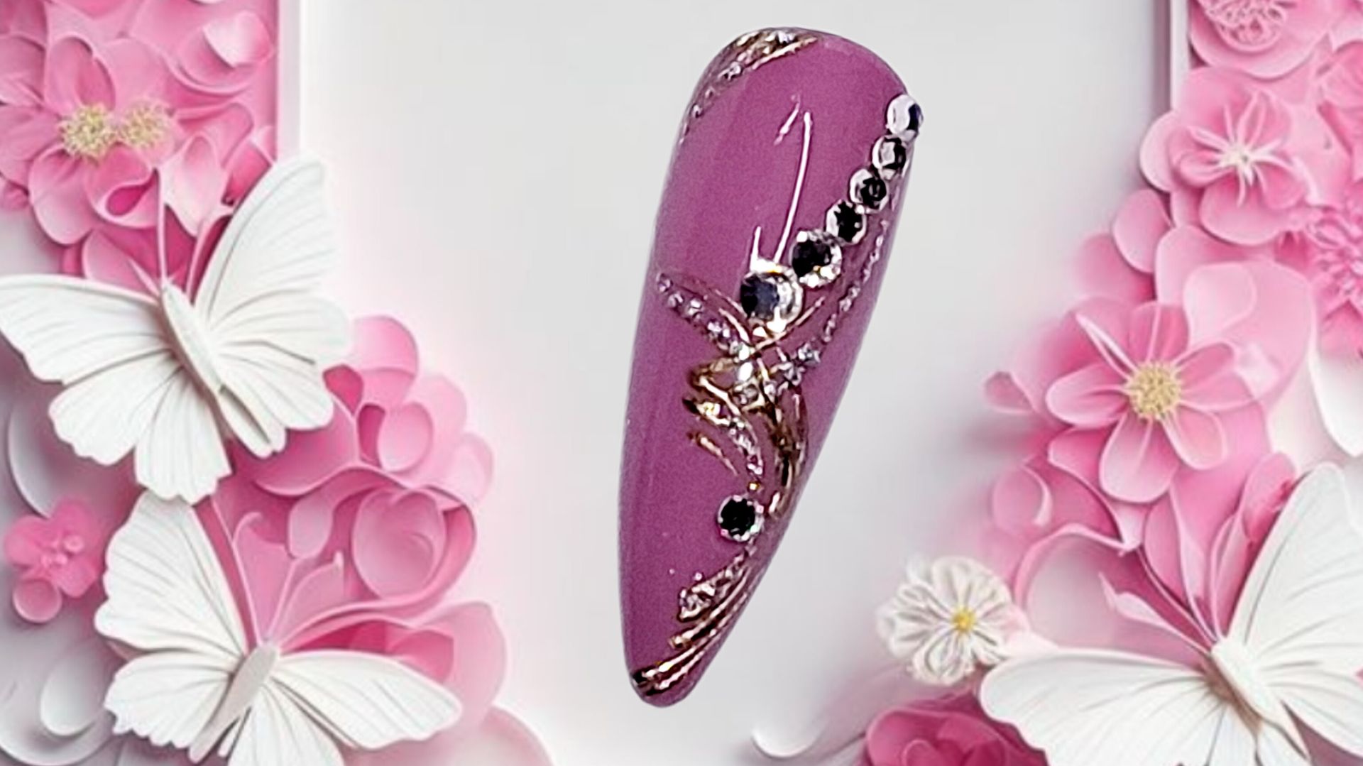 Праздничный дизайн с хромовой гелевой краской смотреть онлайн