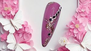 Праздничный дизайн с хромовой гелевой краской