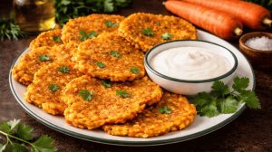 Вкуснее мяса! Растительный белок за копейки (Без муки) | Морковные оладьи и нут