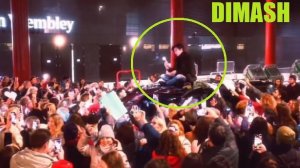 ДИМАШ ЗАЛЕЗ НА КРЫШУ АВТОМОБИЛЯ