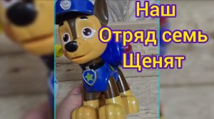 Вся команда щенячьего патруля и даже патрулявоз и забавный динозавр.