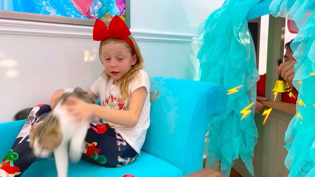 Настя и папа едут искать Деда Мороза смотреть онлайн