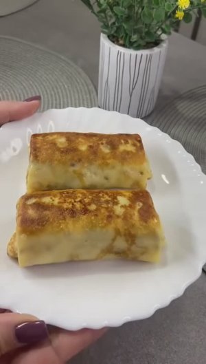 Румяные закусочные блинчики с печеночной начинкой 😍