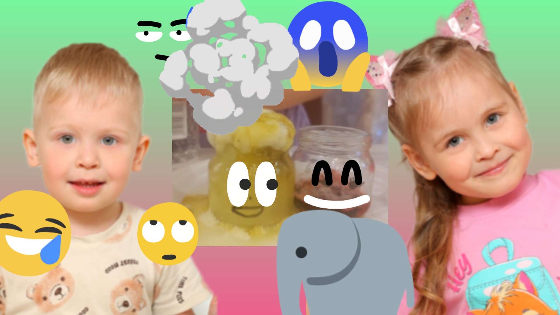 😂🐘 ПАСТА ДЛЯ СЛОНА 🐘 ОПЫТЫ ДЛЯ ДЕТЕЙ⚠️ смотреть онлайн