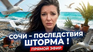 СОЧИ - ПОСЛЕДСТВИЯ СИЛЬНЕЙШЕГО ШТОРМА #сочи #всеосочи