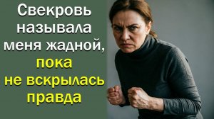 Свекровь называла меня жадной, пока не вскрылась правда