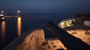 Пушка и море!