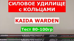 УДИЛИЩЕ ДЛЯ КРУПНОЙ РЫБЫ С КОЛЬЦАМИ. KAIDA WARDEN - ЧЕСТНЫЙ ОБЗОР СИЛОВЫХ БОЛОНСКИХ УДИЛИЩ.