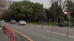 На Курортном проспекте в центре Сочи изменили схему движения транспорта