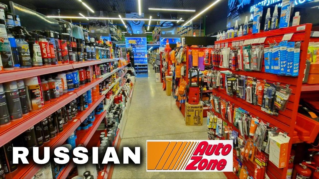 Russian Typical Car & Auto Parts Store Tour