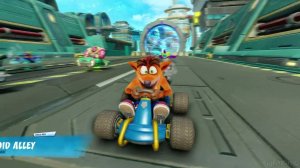 CRASH TEAM RACING [PS4] Gameplay (Race Track: Android Alley)