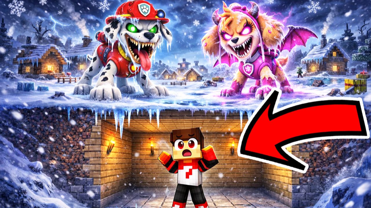 😱 КАК ПЕРЕЖИТЬ ЭТОТ ХОЛОД -100 °C СКАЙ ЕХЕ и МАРШАЛ ЕХЕ в МАЙНКРАФТЕ? смотреть онлайн