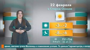 Погода в Старом Осколе на 22 февраля
