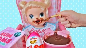 КУКЛА АНЯ КУШАЕТ!  ПУПСИКИ БЭБИ ЭЛАЙВ