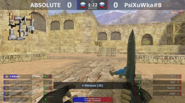 ABSOLUTE -vs- PsiXuWka#8 | 1 карта | Шоу-Матч | @kn1feTV