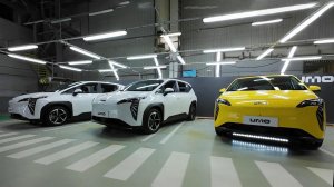 На заводе "Москвич" стартовал выпуск электрических и гибридных автомобилей Umo
