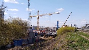 Подача тюбингов с металлоизолом для ТПМК Виктория S -517 на площадке Текстильщики БКЛ 01.05.2021