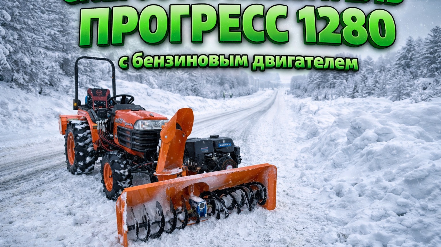 Снегоотбрасыватель ПРОГРЕСС 1280 с бензиновым двигателем