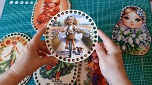 Донышки к 8 марта для плетения из бумажной лозы