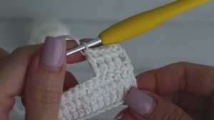 Показываю, как вязать столбики с 2 накидами крючком