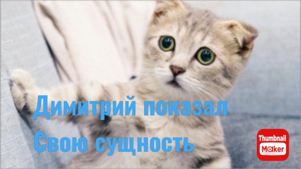 Всё в кучу. Димитрий показал свою сущность