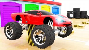 Игрушки-сюрпризы для грузовиков и машин для детей, играющих с шинами Мультики про машинки для детей
