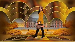 Дама идет анимация