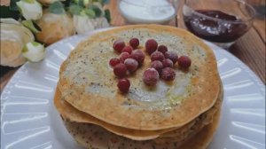 Блины на ряженке с маком! С Масленицей Всех! Ездили на рынок! Супер тесто для чебуреков!