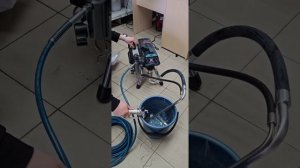 Запуск в работу аппарата высокого давления безвоздушного распыления Dino Power x20i