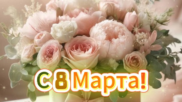 С 8 Марта! 💐 Тёплое видеопоздравление для любимых женщин