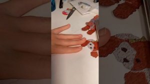 туториал на бумажную собаку 🌹