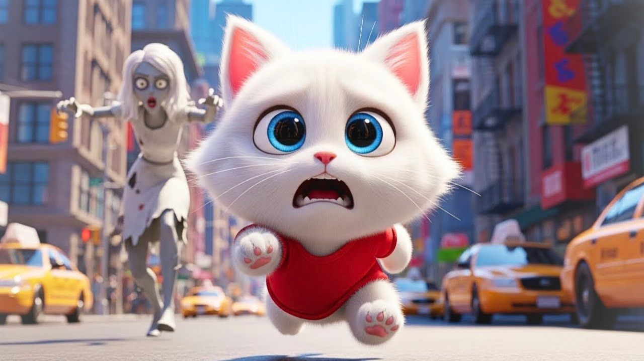 БОЖЕ мой!  Бабушка-зомби проникает в дом Котенка , Но Ее ловит Полиция!