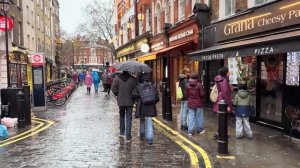 ДОЖДЛИВЫЙ ЛОНДОН 2026 Прогулка по центру Вест-Энда под зонтом