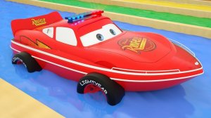 Лодка Маккуина из мультфильма Тачки - Обучающее видео для детей