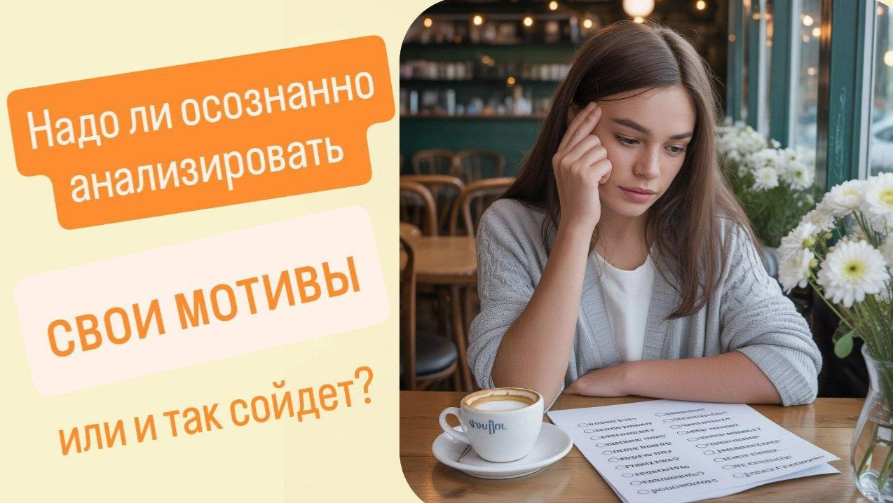 Надо ли осознанно анализировать свои мотивы? или и так сойдет?