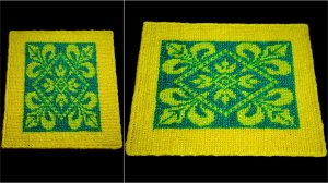 Коврик крючком из полипропиленовой пряжи. Часть 6.