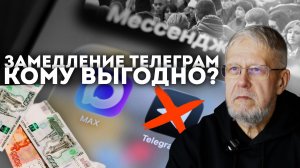 ЗАМЕДЛЕНИЕ ТЕЛЕГРАМ. КОМУ ВЫГОДНО? СЕРГЕЙ ПЕРЕСЛЕГИН