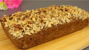 Овсяно - банановый пирог без муки, сахара и яиц. Рецепт полезного десерта.
