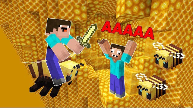 НУБ И ПРО ПОСТРОИЛИ ПОРТАЛ В МИР ПЧЁЛ В МАЙНКРАФТ ! НУБ И ПРО ПРОТИВ УЛЕЙ ТРОЛЛИНГ ЛОВУШКА смотреть онлайн