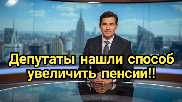 Депутаты нашли способ увеличить пенсии!